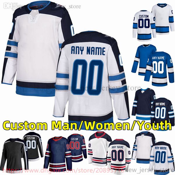 

custom s-6xl movie college hockey wears jersey embroidery 27 nikolajehlers 26 blakewheeler 81 kyleconnor 55 markscheifele 80 pierre-lucduboi, Black