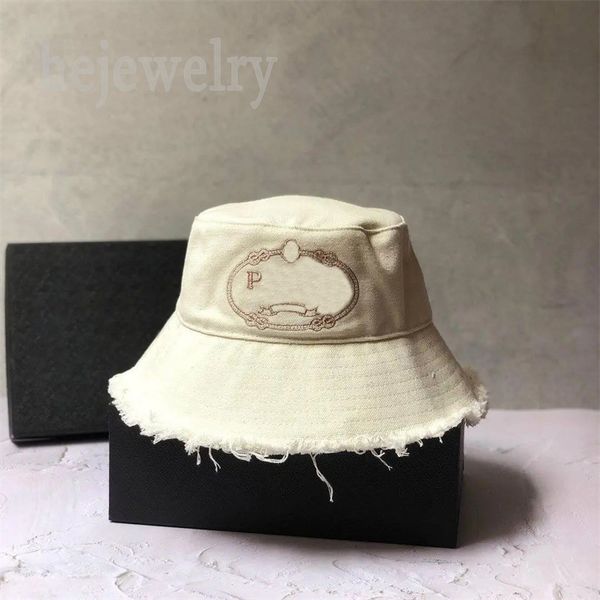 

luxury designer hat tassels mens cap for women outdoor climbing denim p summer beach casquette twill cloth bob luxe dark bule bucket hats fa, Blue;gray
