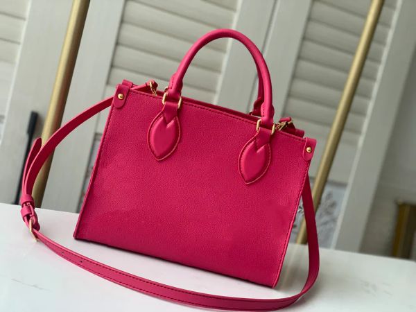 

ashion onthego pm women luxurys designers bags embossing monograms genuine leather lady handbags messenger crossbody shoulder bag totes wall