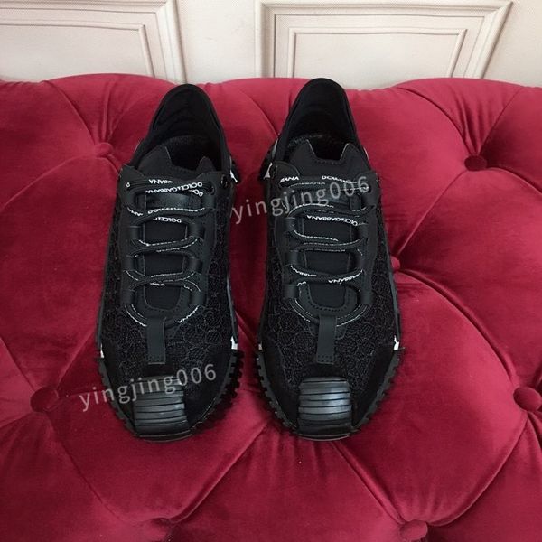 

2023women designer casual shoes leather lace-up sneaker brand lady flat running trainers letters womens gym sneakers, Black