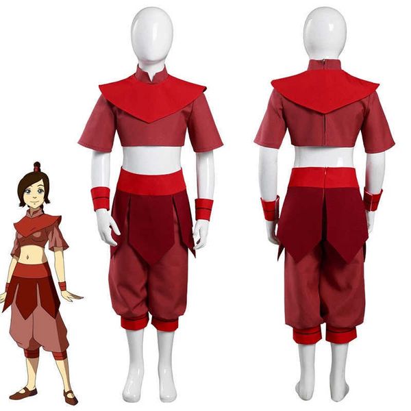

cosplay wigs 2023 baru kostum cosplay cossky anime avatar last airbender ty lee pakaian merah wanita dewasa kostum karnaval halloween j23050, Black
