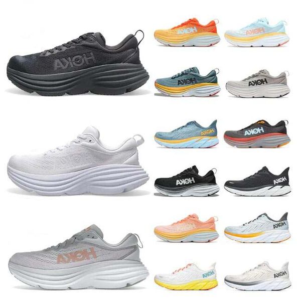 

2023 hoka one clifton bondi 8 running shoes lightweight cushioning long distance road runner shoe men women sneakers drop accepted lifestyle