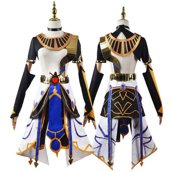 

cosplay wigs kostum cosplay game genshin impact cyno jaket pria kaus kaki setelan kerah pakaian seragam karnaval pesta halloween j230502, Black