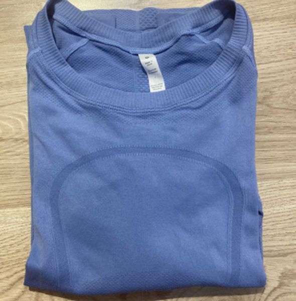 

lululemens women's sports long sleeve t-shirt yoga wear swiftly women quick-drying sleeved nylon high elastic fabric lu-072556, Gray