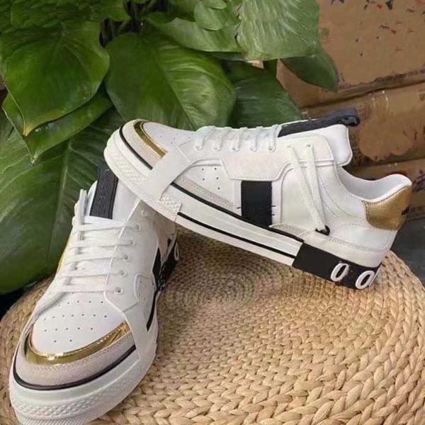 

mens womens casual shoes fashion platform lace-up genuine leather lovers color matching sneakers size 36-46 with box