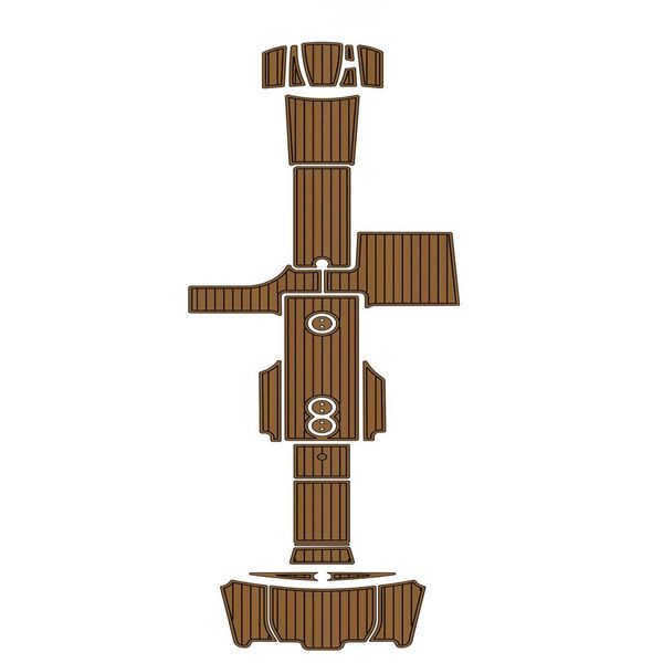 

2004-2011 mastercraft x80 swim platform cockpit pad boat eva foam teak floor mat