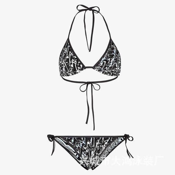 

triangle letter swimsuit bag squeeze rope bikini split swimsuit