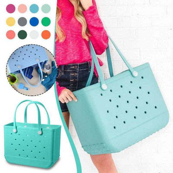 

large size rubber waterproof sandproof outdoor eva portable travel bags washable tote bag for beach sports market 88