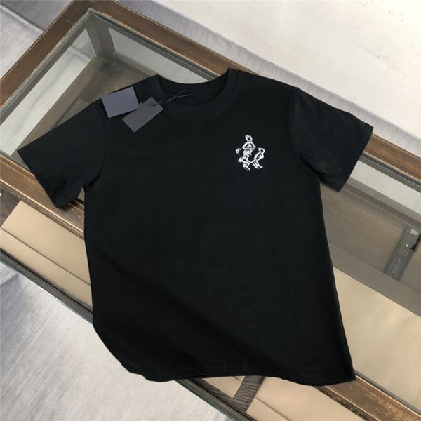 

men's t-shirts fashion men's t-shirt 2023 pradity new cotton soft anti-wrinkle retro decorative printing letters casual student lo, White;black