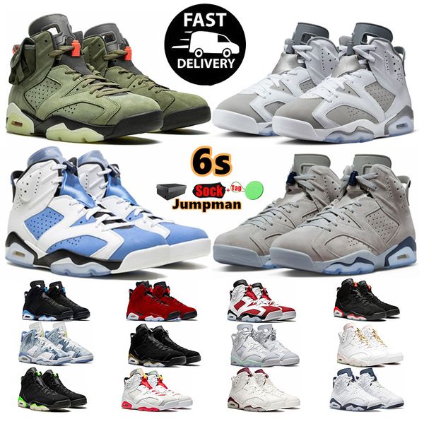 

2023 jumpman 6 basketball shoes for men women 6s black infrared red oreo midnight navy cool grey georgetown infrared white blue trainers out