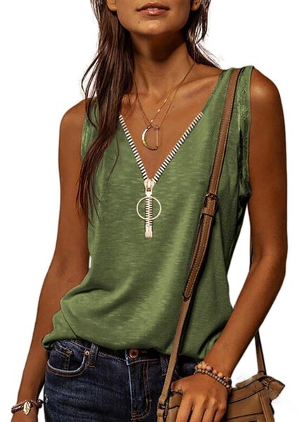 

women's tanks camis tank women solid colour loose sleeveless t-shirt summer womens casual streetwear vest fashion basic tank 230428, White