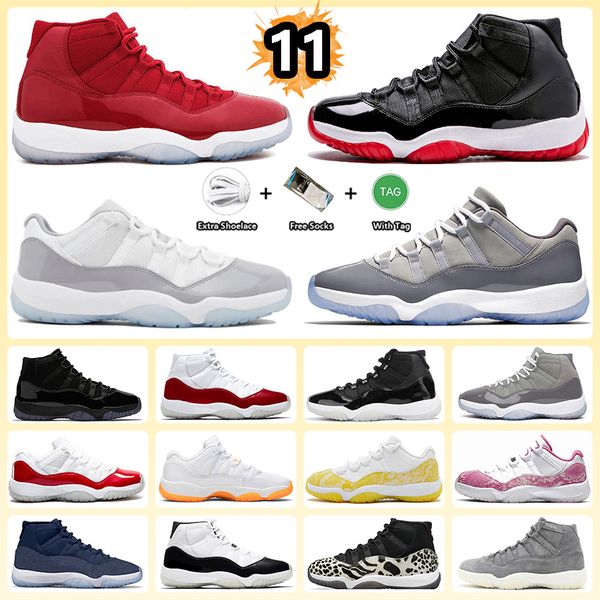 

11 cement grey basketball shoes cherry 11s yellow snakeskin midnight navy varsity red cap and gown bred animal instinct cool grey sneakers f