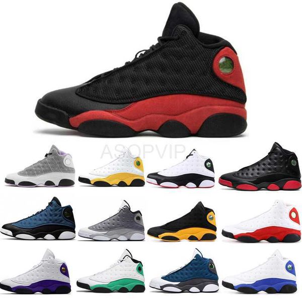

black flint 13s basketball shoes women mens jordens jumpman jorda 13 playground del sol reverse bred court purple university blue trainers
