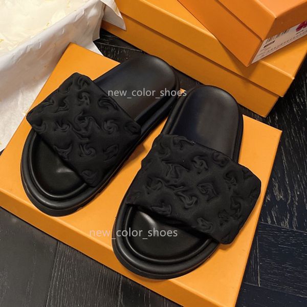 

designer slipper luxury new 2023 men women beach shoes comfort embossed fashion brand copper black summer classic womens mens slippers