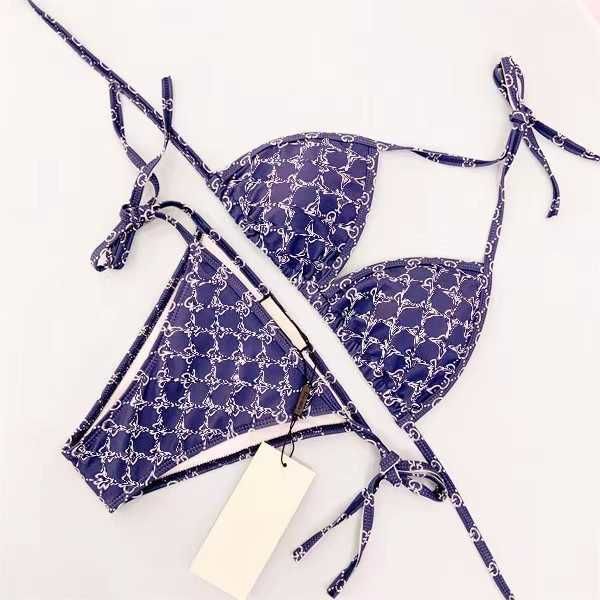 

women's fashion swimsuit fashion print split letter fashion swimsuit