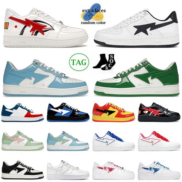 

france bapestaly bapely ape r designer men women running shoes sk8 sta sneakers white shark jjjjound navy blue green black abc camo pink tra