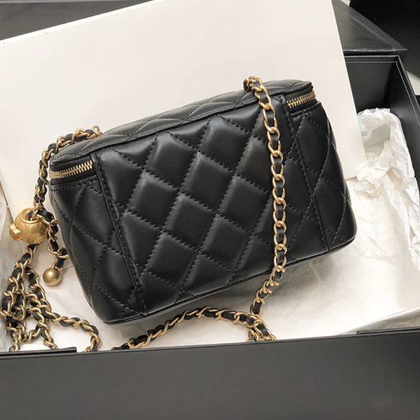 

designer crossbody bag luxury shoulder bags handbag caviar genuine leather chain bag 17.5cm level replication evening bag with box ch140