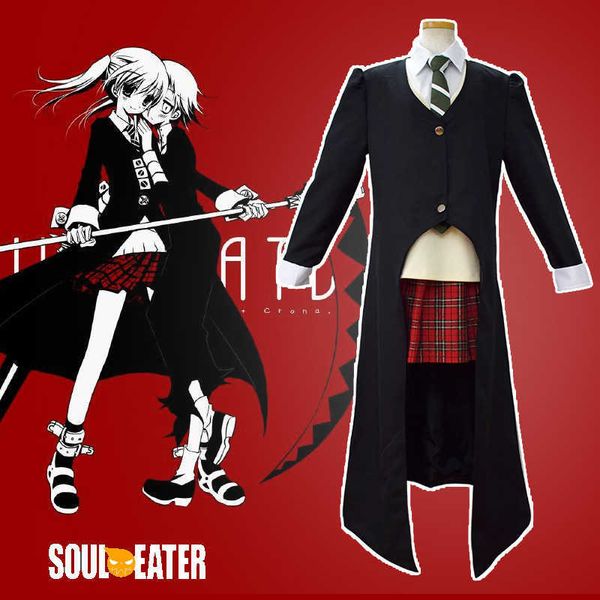 

cosplay wigs kostum cosplay anime soul eatmaka alshed untuk wanita anak perempuan set rok hujan seragam karnaval kostum pesta halloween j230, Black