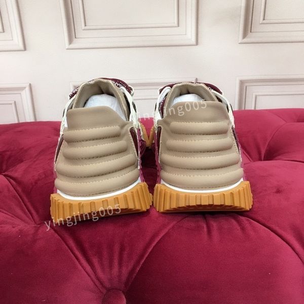 

2023new designer brand sneakers men shoes print check trainer platform trainers striped sneaker suede shoes, Black