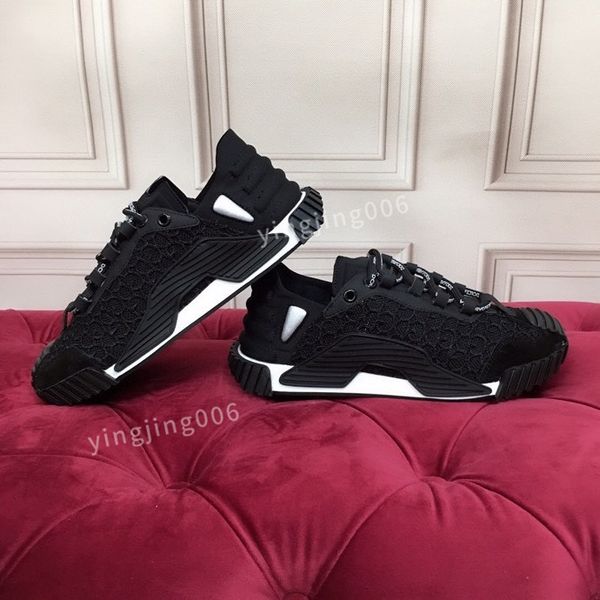 

2023new women designer casual shoes leather lace-up sneaker brand lady flat running trainers letters womens gym sneakers, Black