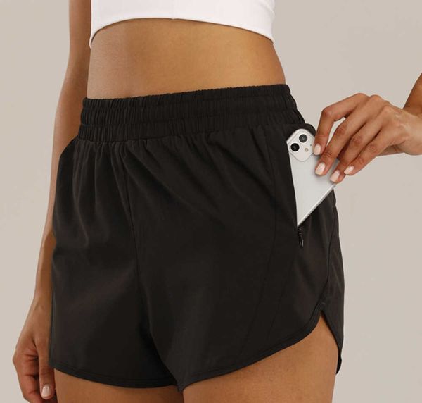 

lulus womens yoga outfits high waist shorts exercise short pants fitness wear girls running elastic pants sportswear56666, Gray
