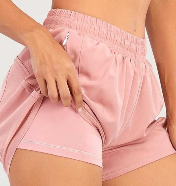 

lulus brand womens yoga outfits high waist shorts exercise short pants fitness wear girls running elastic pants sportswear14, Gray