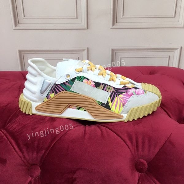 

new designer brand quality sneakers womens shoes print check trainer platform trainers striped sneaker suede shoes2023, Black