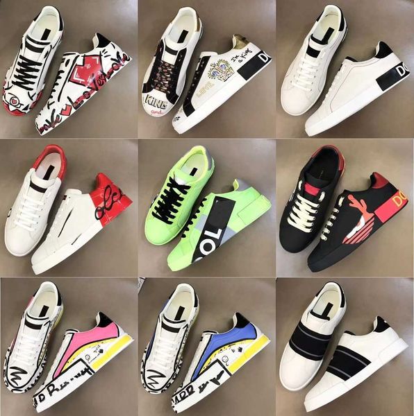 

designer portofino sneakers luxury leather calfskin shoes nappa comfort outdoor trainers men's casual walking shoes eu38-45