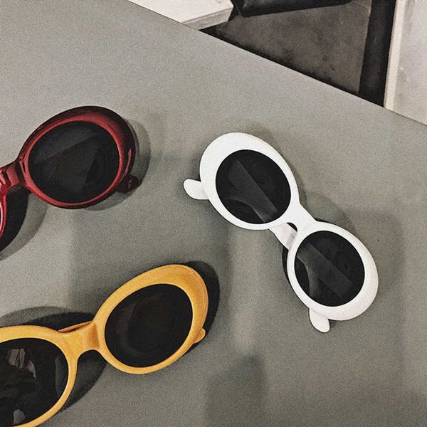 

china has salted duck eggs oval sunglasses hip-hop style night club disco glasses, White;black