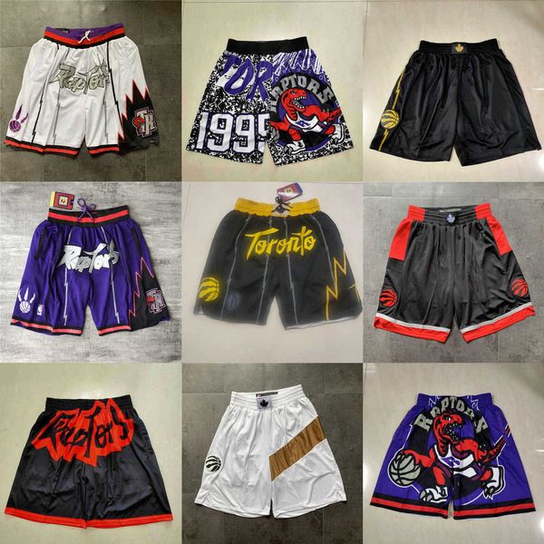 

toronto''raptors''men throwback basketball shorts pocket, Black