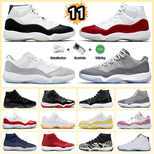 

11 cement grey basketball shoes cherry 11s yellow snakeskin midnight navy varsity red jubilee cap and gown bred citrus cool grey sneakers fo
