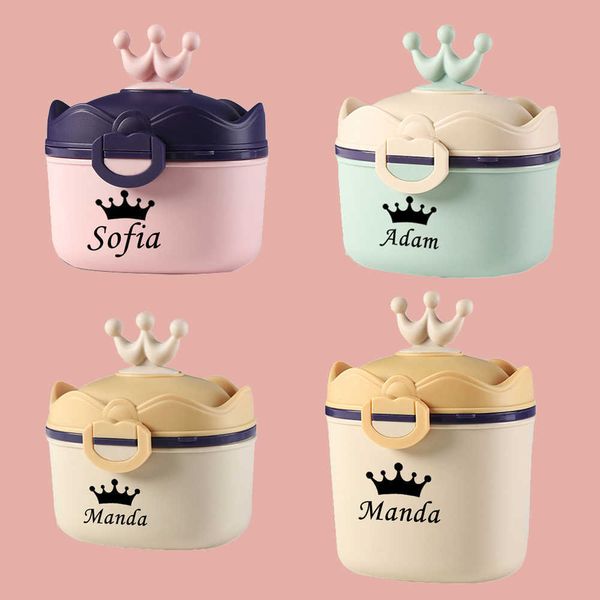 

cups dishes utensils personalize any name portable baby food storage box cartoon infant milk powder box essential cereal toddler snack conta