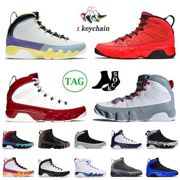 

2023 jumpman 9 basketball shoes 9s og change the world chile red gym fire olive concord particle grey unc space jam university blue gold sne