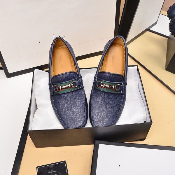 

designer loafers shoes men zapatos de hombre slip-on luxurious leather shoes casual male shoes green driving moccasin soft non-slip loafers, Black