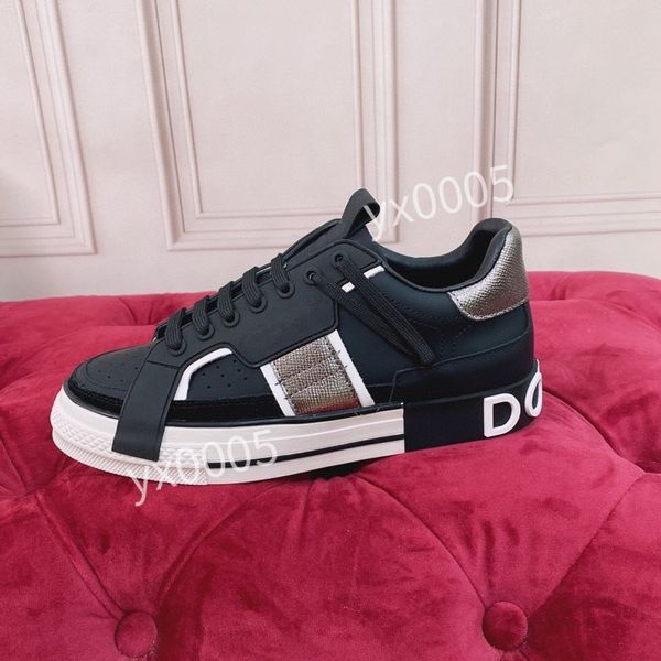 

2023brand sneaker casual shoes trainers dress shoes women mens leather breathable open for change outdoor sports sneakers, Black
