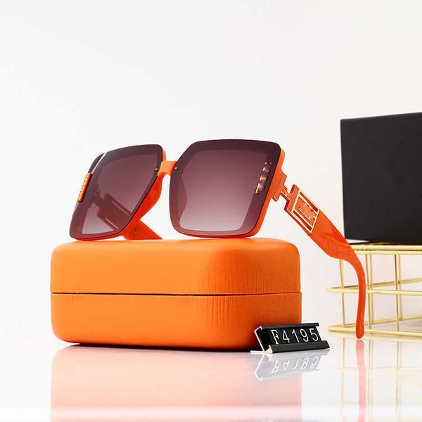 

large box for women summer sun protection orange wide leg sunglasses mesh red uv resistant round face glasses, White;black