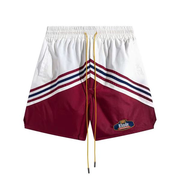 

rhude designer shorts mens fashion beach pants sports fitness luxury summer casual versatile quick drying breathable mesh 21 y4fp, White;black