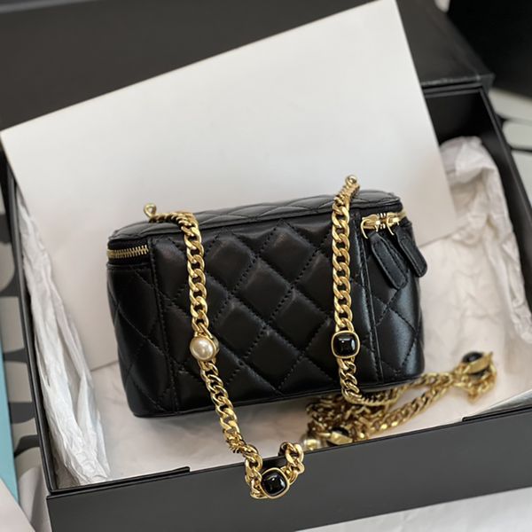 

luxury shoulder bags designer crossbody bag handbag caviar genuine leather chain bag 17cm level replication evening bag with box ch141