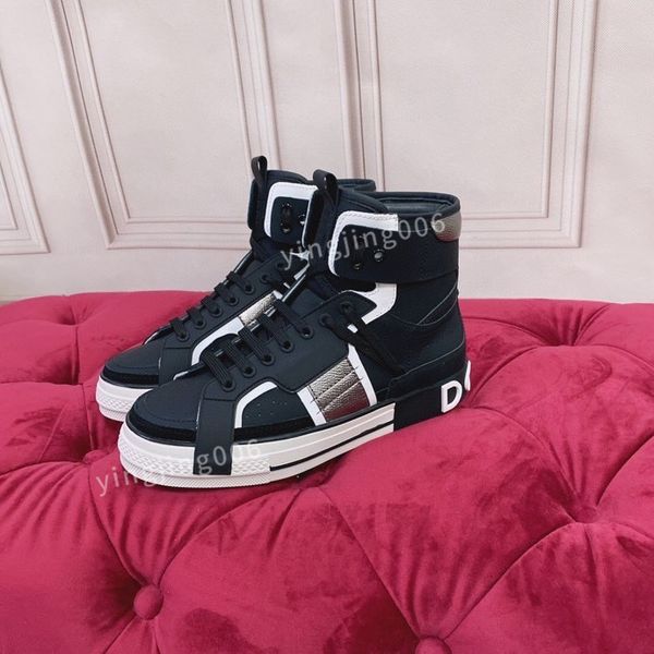 

mens designer casual shoes leather lace-up sneaker brand flat running trainers letters mens gym sneakers2023, Black