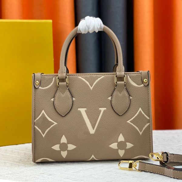 

onthego womens designer tote bag louiseits classic retro flower crossbody bags viutonits monograms embossing leather soft bb shopping bag ha