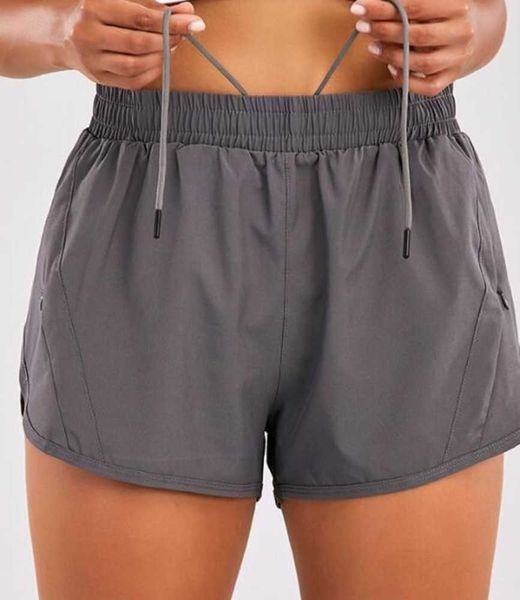 

lulus brand womens yoga outfits high waist shorts exercise short pants fitness wear girls running elastic pants sportswear24, Gray