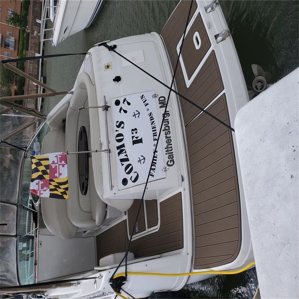 

2001 four winns horizon 230 cockpit boat eva foam faux teak deck floor pad mat