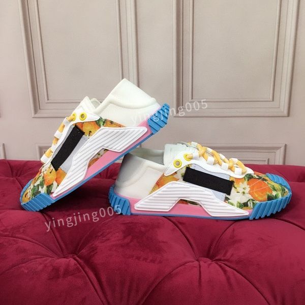 

designer brand quality sneakers mens womens shoes print check trainer platform trainers striped sneaker suede shoes, Black