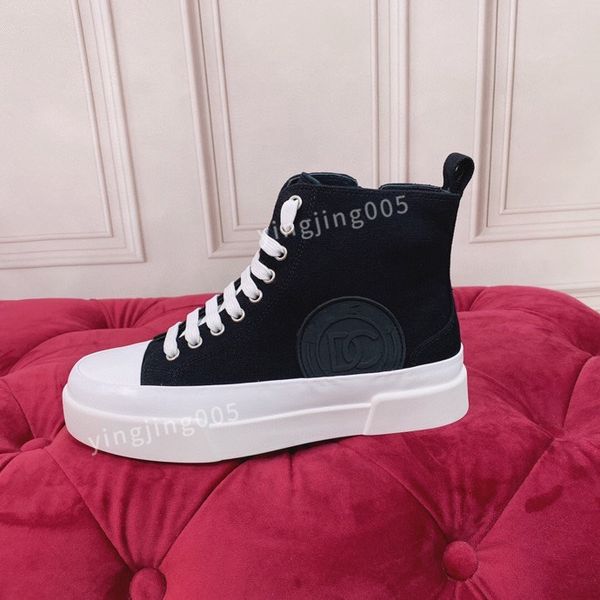 

new designer brand sneakers women shoes print check trainer platform trainers striped sneaker suede shoes, Black