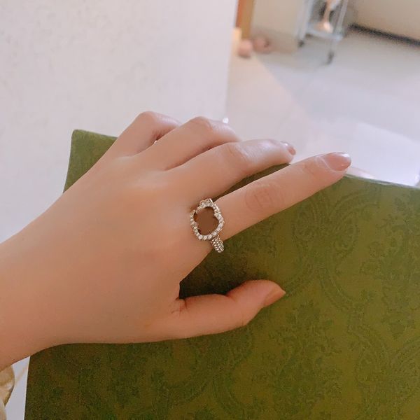

brand band rings ggs fashion designer brand letters g ring jewelry ag17a, Silver