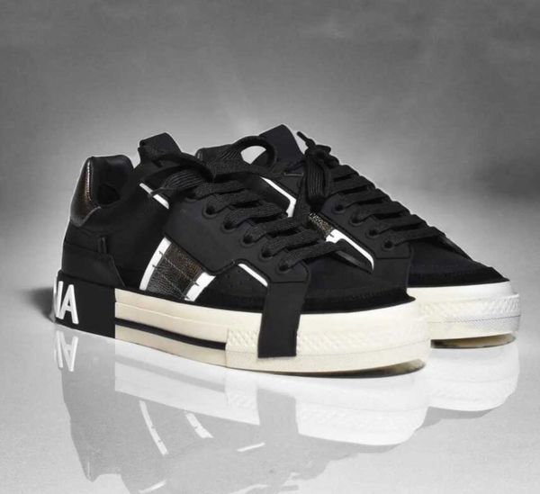 

luxury designer casual sneaker calfskin zero custom shoes men's sports lace up trainers technical nappa portofinos comfort walking eu38