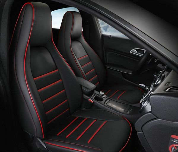 

car seat covers 2 pc front cover leather for - gla200 gla260 cla200 cla 220 cla260 a 180 a200 auto accessories styling