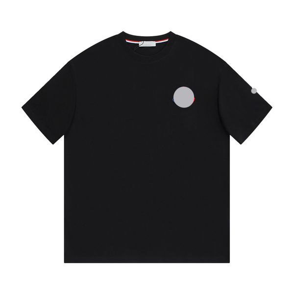 

designer fashion men's and women's summer t-shirt shirts pure cotton round neck soft sweat absorption short-sleeved luxury t-shirt, White;black