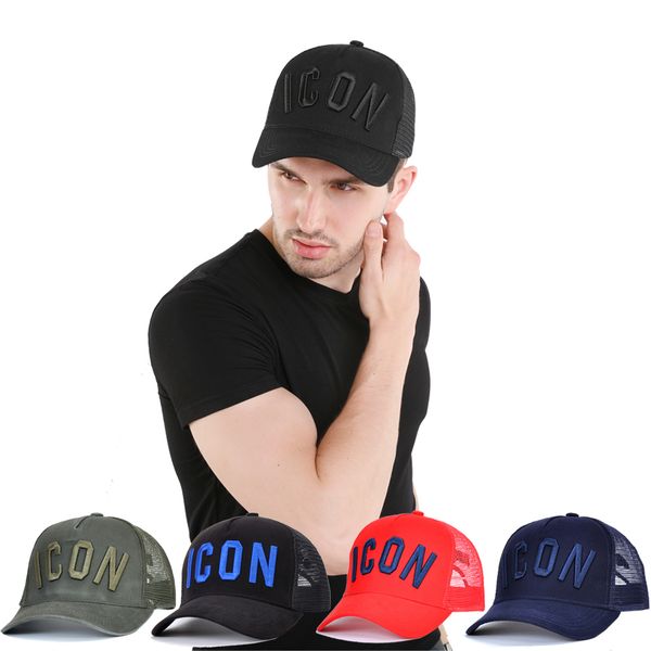 

icon hat black man hat disquared cap cappello man net cap d2 summer outdoor shading sports cap men's travel women sunscreen fashion cas, Blue;gray