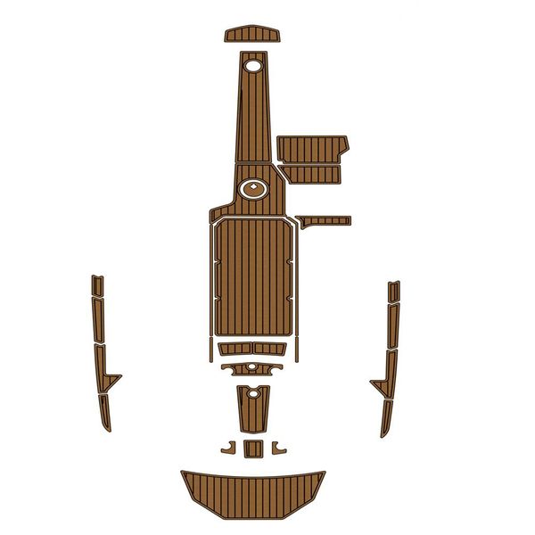 

2015-2018 supra se swim platform cockpit pad boat eva foam faux teak deck floor